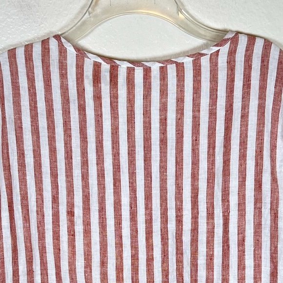 Christian Siriano Striped Linen Top - Picture 6 of 8